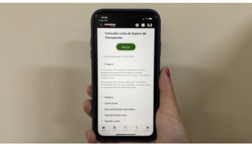 Pacientes à espera de transplante podem consultar posição na fila pelo app do Poupatempo