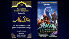 Aladdin e Raya: dois espetáculos marcam festival de balé neste sábado (14) em Adamantina