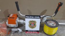 Polícia Civil recupera em Paulicéia roçadeira furtada de concessionária de rodovia em Adamantina