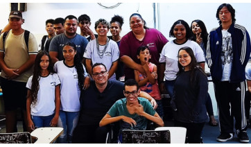 Estudantes da Escola Helen Keller conhecem o projeto Adamantina do Bem