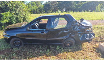 Colisão fere três ocupante de automóvel e condutor acaba preso por embriaguez ao volante