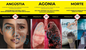 Anvisa apresenta novas imagens contra fumo em embalagens de cigarros