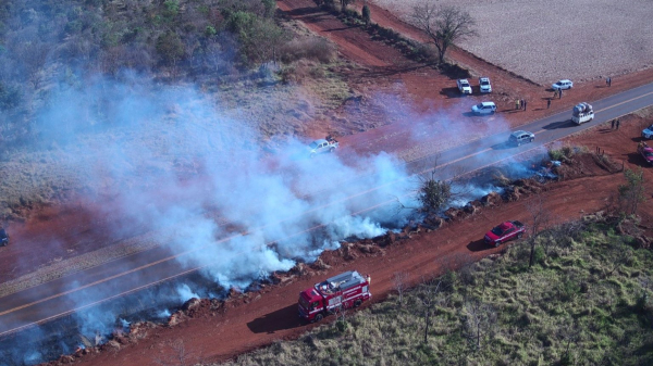 Estado de SP segue em alerta de risco de incendio nos pr?ximos dias em boa parte do territorio (Imagem: Agencia SP).