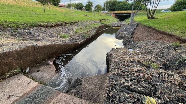 Situa??o atual com danos em novo ponto do Parque Caldeira (Siga Mais/18/01/2024).