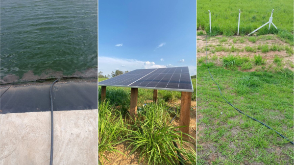 Retirada da agua tinha bombeamento alimentado por energia solar (Cedida/PC).