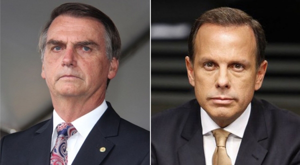 Jair Bolsonaro e João Dória são os mais votados em Adamantina, segundo números da Justiça Eleitoral (Reprodução).