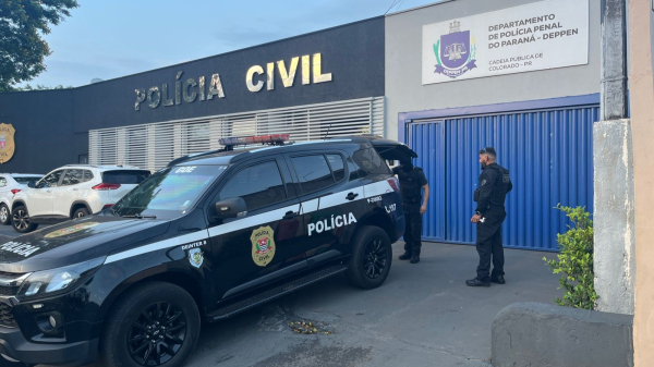 Policiais civis de SP em Colorado, no Parana (Cedida/PC).