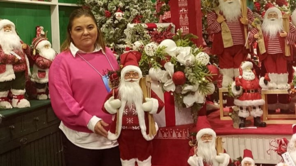 Aureni Luiz: profissional se destaca em projetos de decoracao de Natal (Acervo Pessoal).