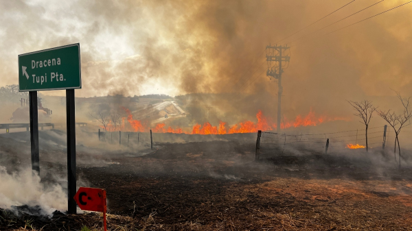 Incendio dia 3 de agosto em Florida  Paulista (Siga Mais).