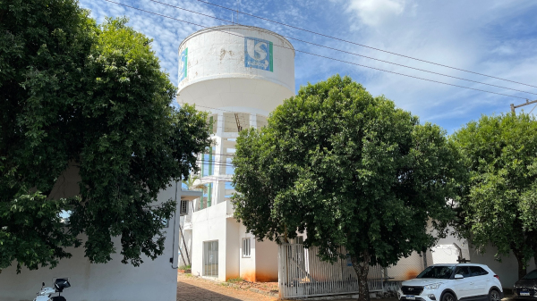 Parte da estrutura de armazenamento de agua da Sabesp em Adamantina (Arquivo/Siga Mais).