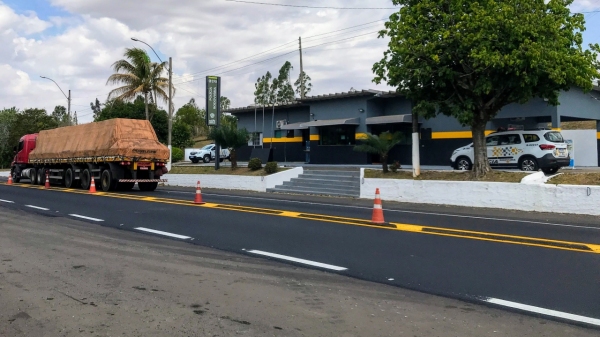 Base da PM Rodoviária na SP-294, em Adamantina (Foto: Siga Mais).