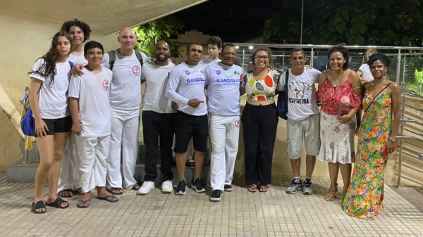 Representantes da capoeira que atuam em Adamantina,  Ganga Zumba e da Casa Afro em Dracena (Cedida).